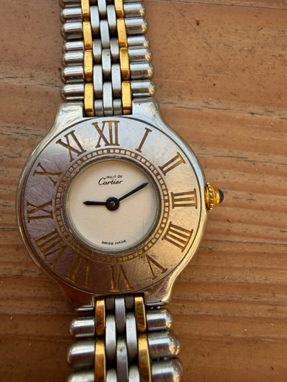 Cartier Watch stainless sapphire - Picture 2 of 5